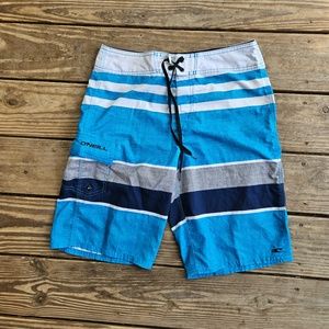 O'Neill Men's Board Shorts Swim Trunks Striped Size 29